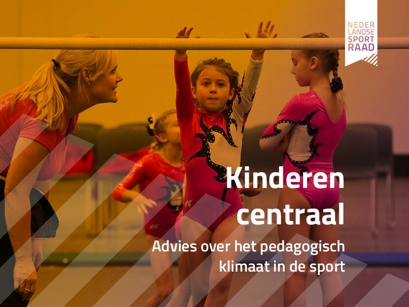 Omslag Kinderen centraal - advies over het pedagogisch klimaat in de sport