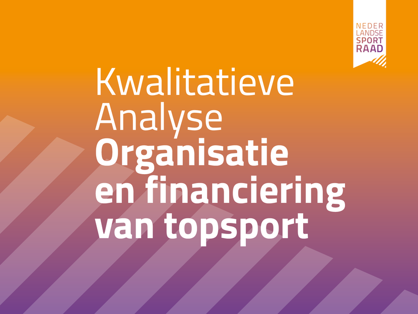 omslagbeeld kwalitatieve analyse organisatie en financiering van topsport