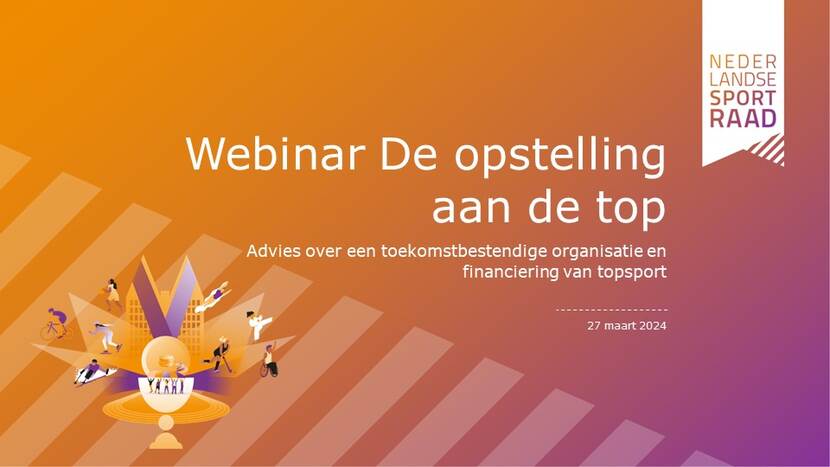 afbeelding uitnodiging webinar over het advies De opstelling aan de top op 27 maart 2024