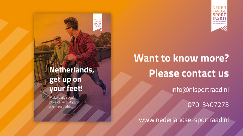 Netherlands: get up on your feet! - Make daily regular physical activity a natural habit